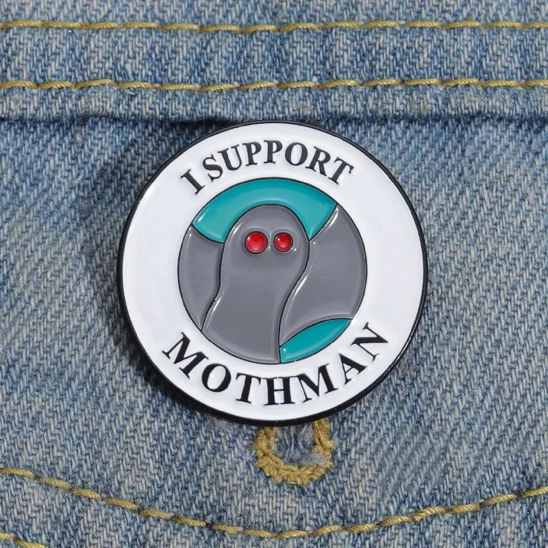 Cartoon Geometric Circular Shape Ghost Red Eyes Metal Badge Medal Collar Needle  - custom medals and sports awards manufacturer