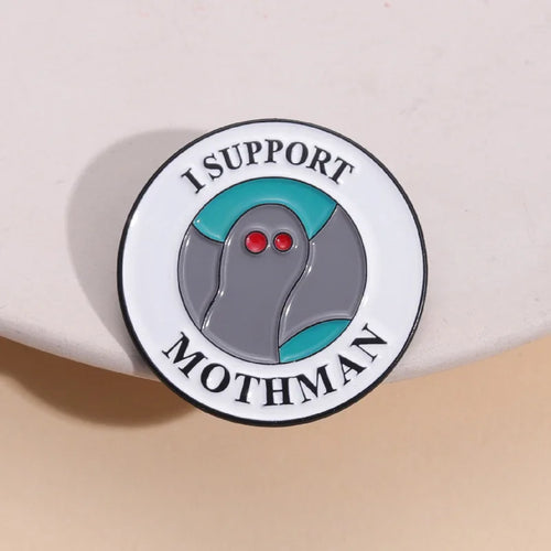 Cartoon Geometric Circular Shape Ghost Red Eyes Metal Badge Medal Collar Needle  - custom medals and sports awards manufacturer