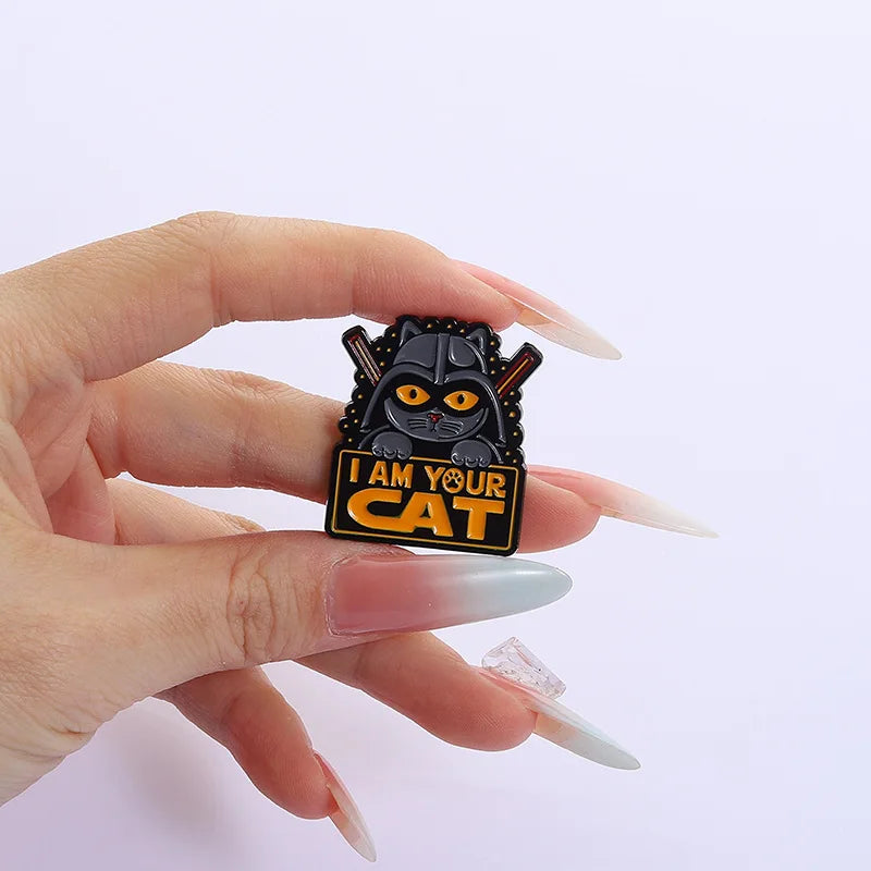 Come to the Cat Side Enamel Pin I Am Your Cat Sci-Fi Movies Inspiration Cute Ani - custom soft enamel lapel pins manufacturer