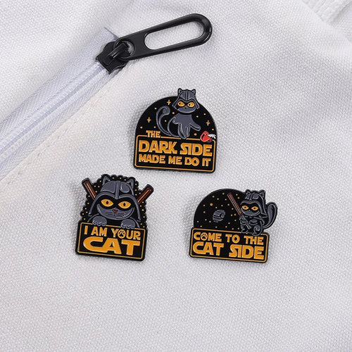 Come to the Cat Side Enamel Pin I Am Your Cat Sci-Fi Movies Inspiration Cute Ani - custom soft enamel lapel pins manufacturer