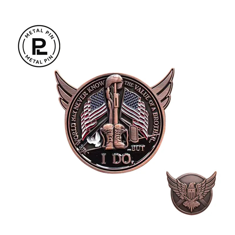 Commemorative Coins with Metal Eagle 50mm Plated Carving Digital Printing Custom - custom medals and sports awards manufacturer