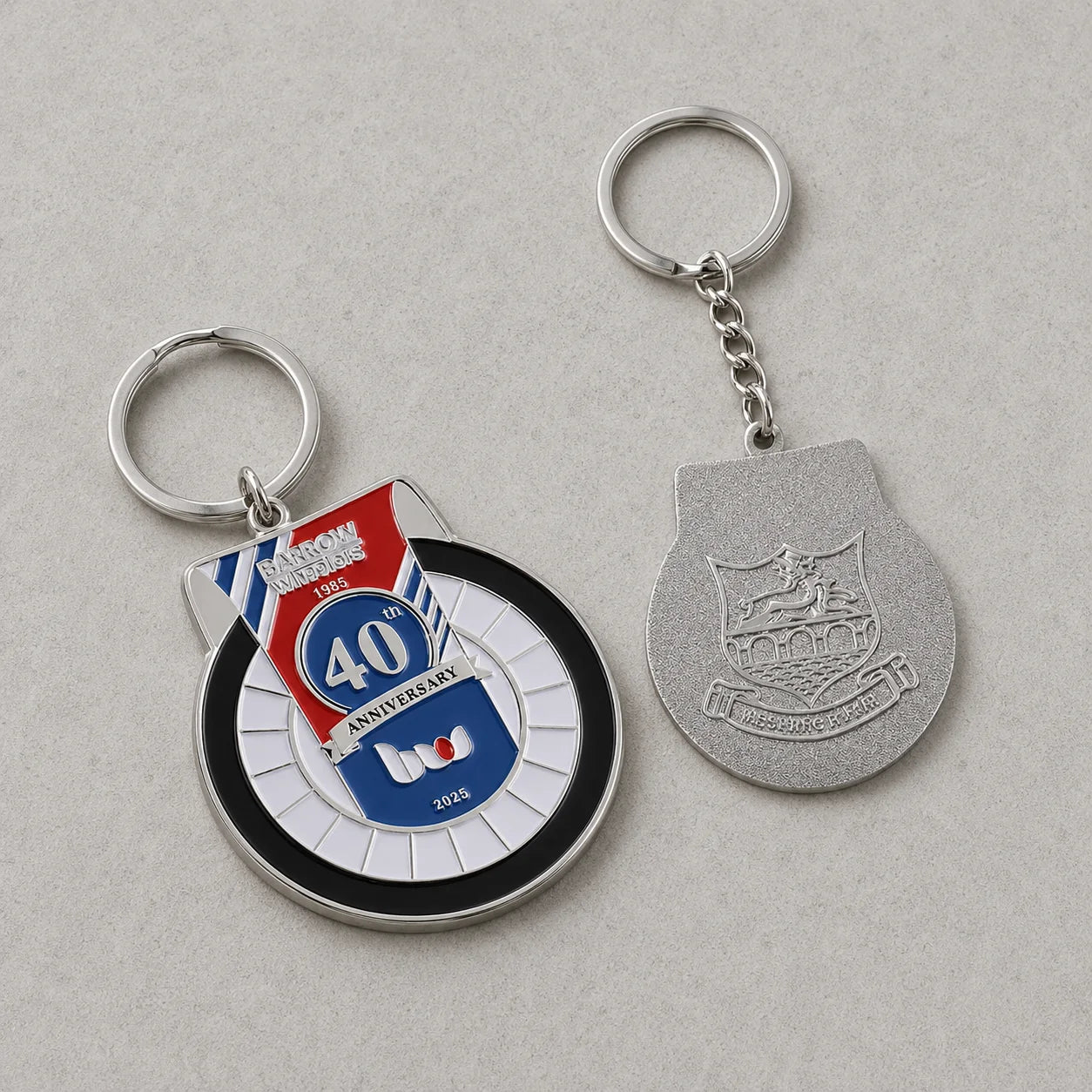 Custom 2 Sides Enamel Metal Key Chain Double Pendant Design Custom Logo Keyring  - custom custom metal keychains manufacturer