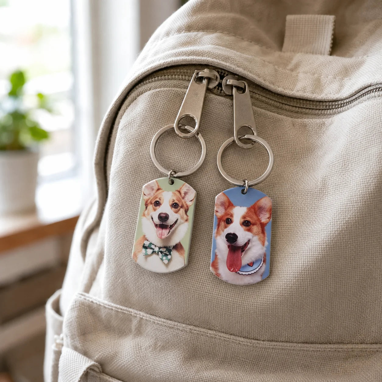 Custom Image Sublimation Aluminum Key Tag Blank Metal Dog Tag Keychain for Perso - custom custom metal keychains manufacturer