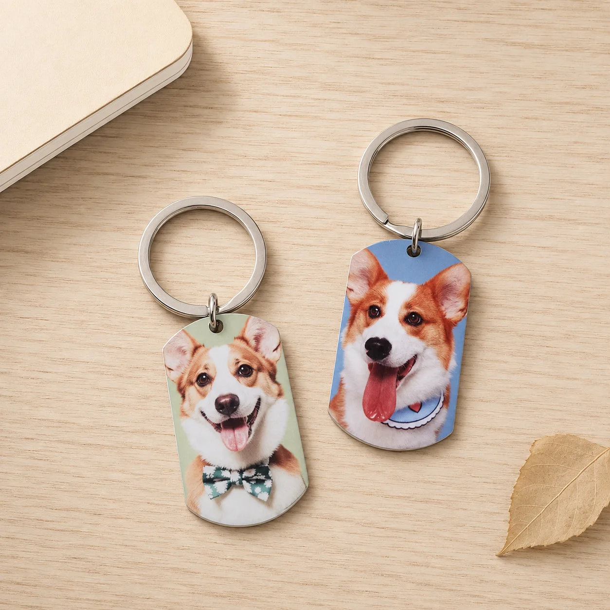Custom Image Sublimation Aluminum Key Tag Blank Metal Dog Tag Keychain for Perso - custom custom metal keychains manufacturer