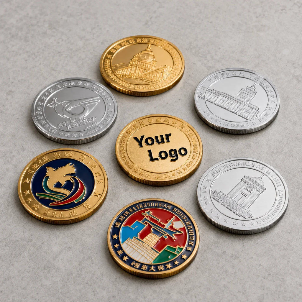 Custom Logo Double Sided Metal Challenge Coin Embossed Enamel Commemorative Coin - custom medals and sports awards manufacturer