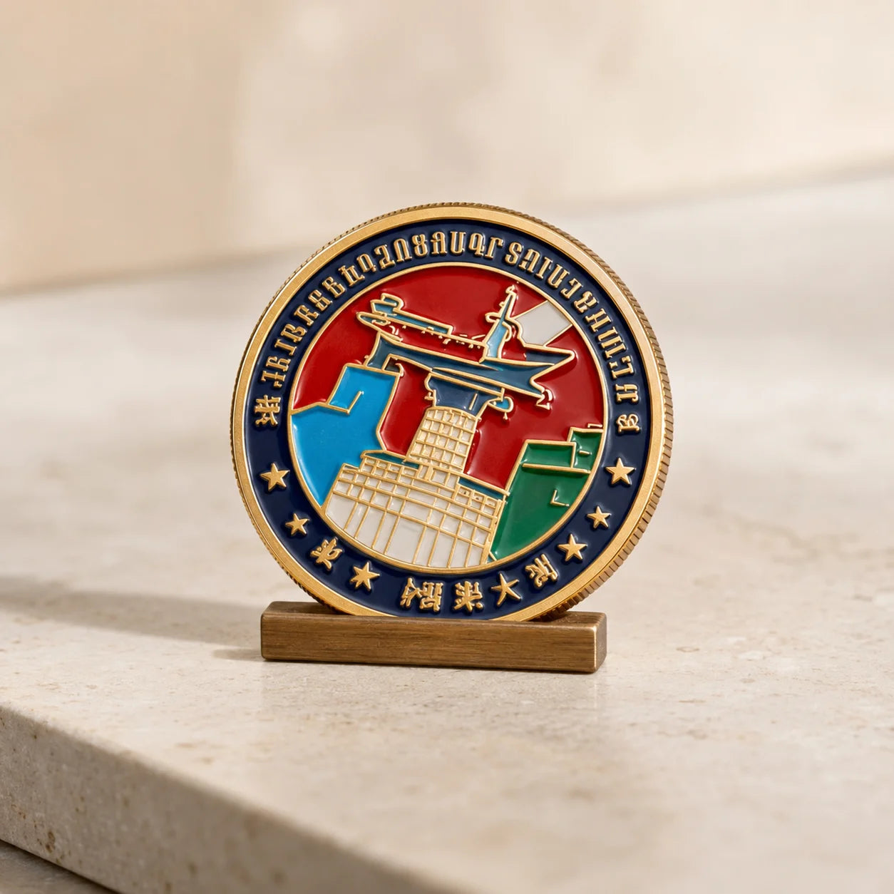 Custom Logo Double Sided Metal Challenge Coin Embossed Enamel Commemorative Coin - custom medals and sports awards manufacturer