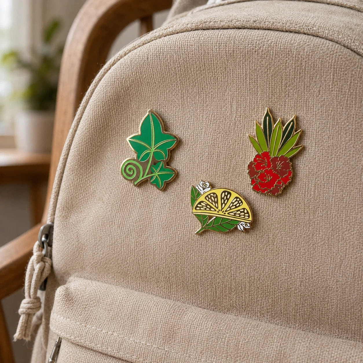 Custom Nature Plant Fruit Enamel Pin Gold Plated Metal Brooch Badge for Collecti - custom soft enamel lapel pins manufacturer
