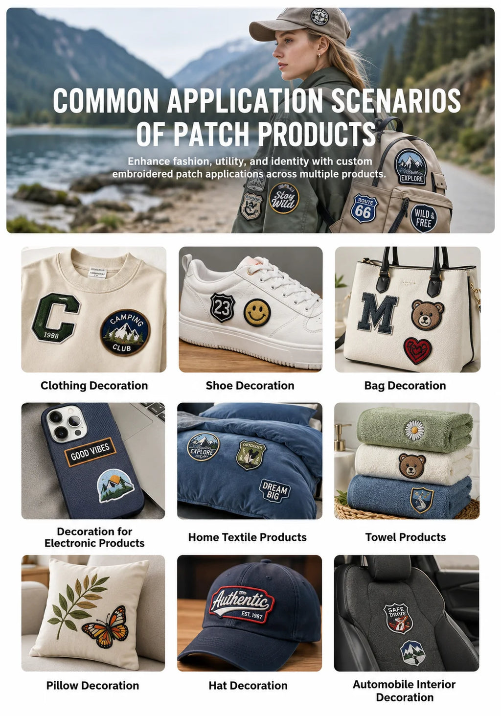 Custom Shaped Embroidered Patch Iron-on Sew on Embroidery Badge Custom Logo Fabr - custom embroidered and PVC patches manufacturer