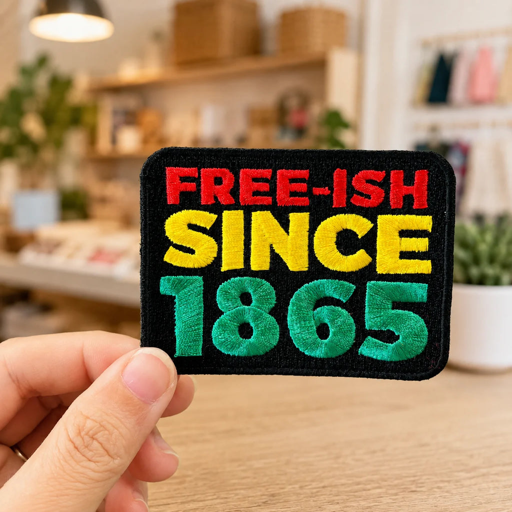 Free-ish 1865 Embroidered Patch Iron on Sew on Colorful Letter Badge for Jacket  - custom embroidered and PVC patches manufacturer
