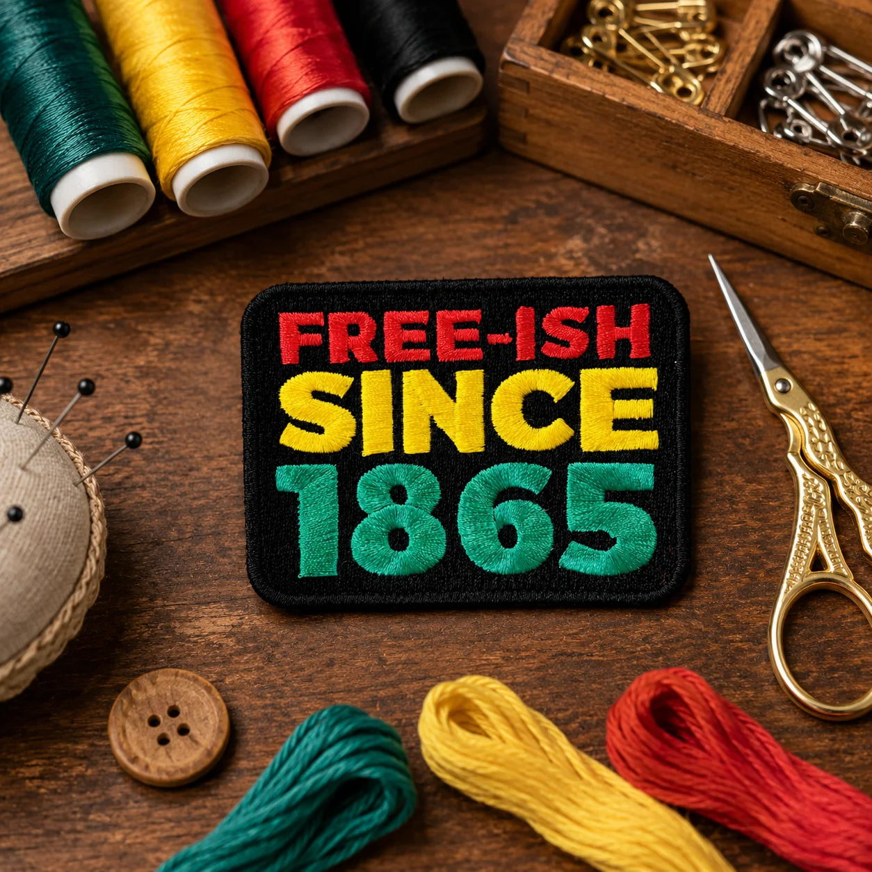 Free-ish 1865 Embroidered Patch Iron on Sew on Colorful Letter Badge for Jacket  - custom embroidered and PVC patches manufacturer