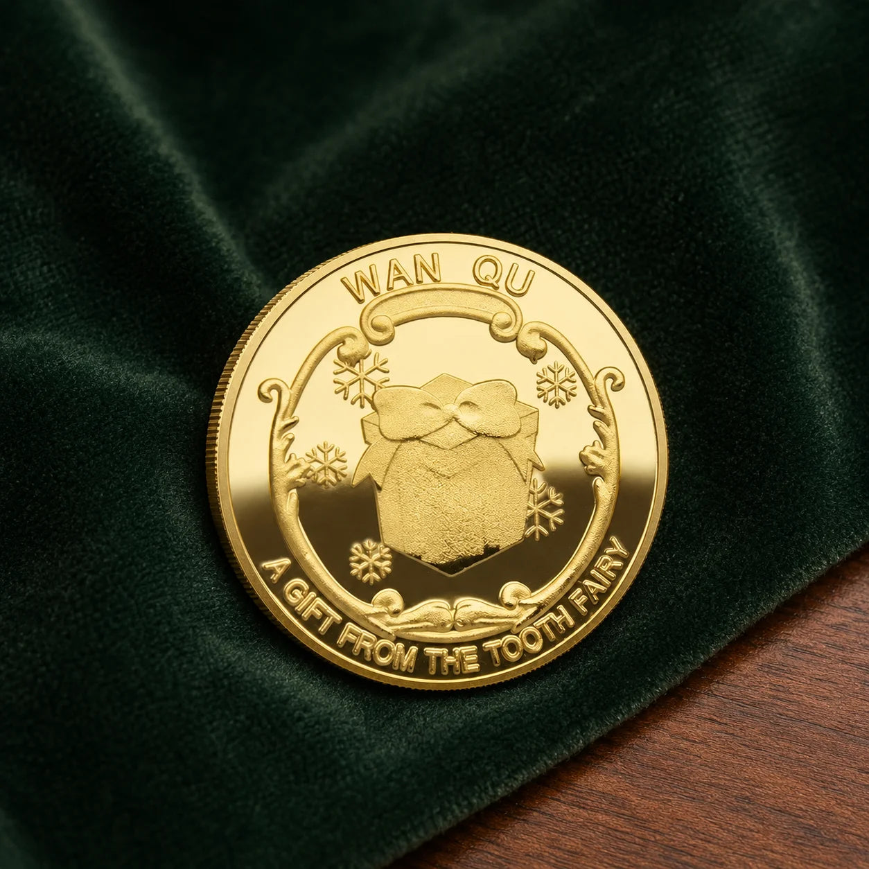 Gold Plated Tooth Fairy Commemorative Coin Embossed Engraved Kids Tooth Collecti - custom challenge coins manufacturer