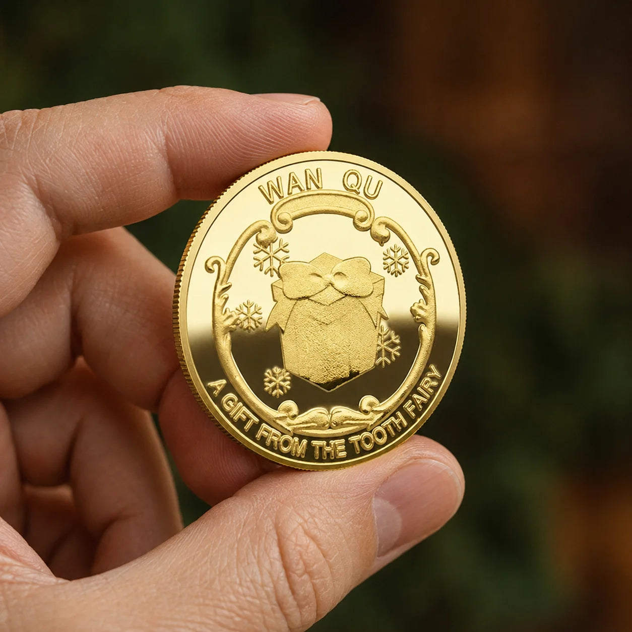 Gold Plated Tooth Fairy Commemorative Coin Embossed Engraved Kids Tooth Collecti - custom challenge coins manufacturer