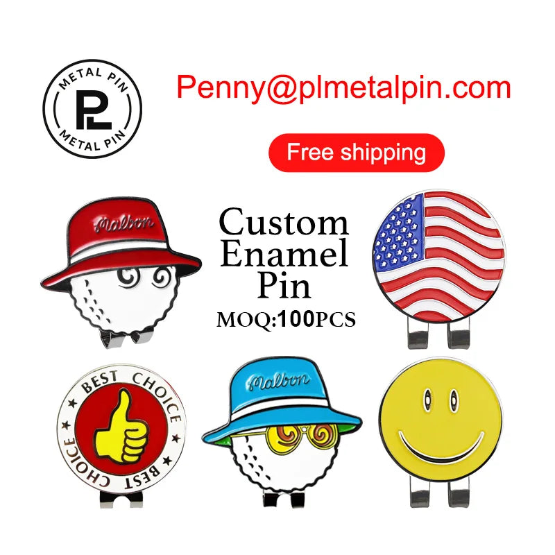 Golf Hat Magnetic Mark Single Clasp Mark Single Non-magnetic Mark Golf Green Pos - custom challenge coins manufacturer