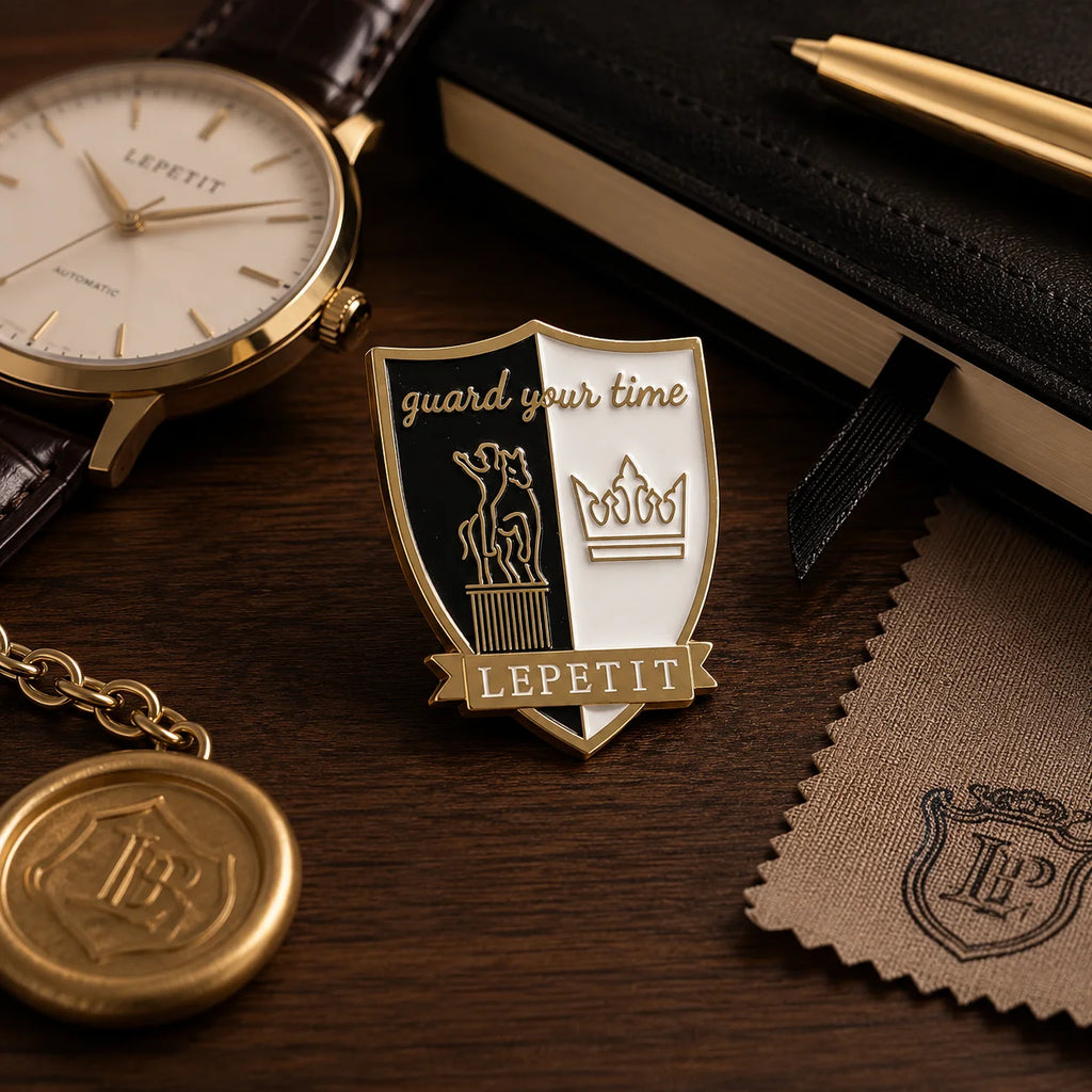 Luxury Shield Shaped Soft Hard Enamel Brooch Engraved Text Statue Crown Custom L - custom PVC figurines and charms manufacturer
