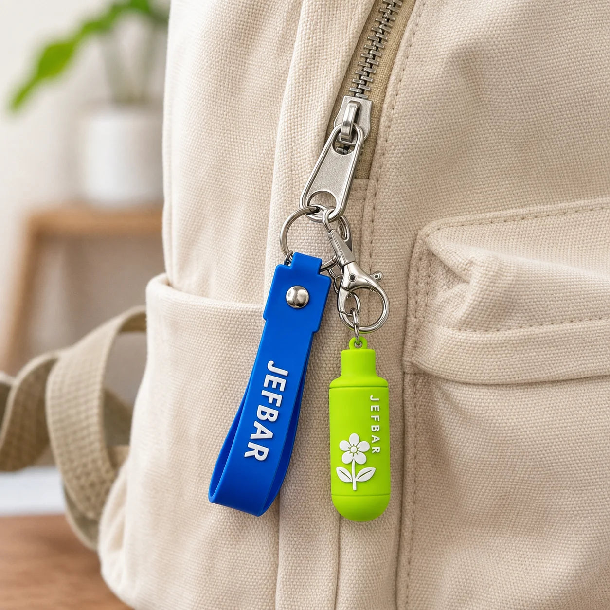 OEM 3D Rubber Capsule Key Chain Custom Printed Text Flower Pattern Wristband Key - custom custom metal keychains manufacturer