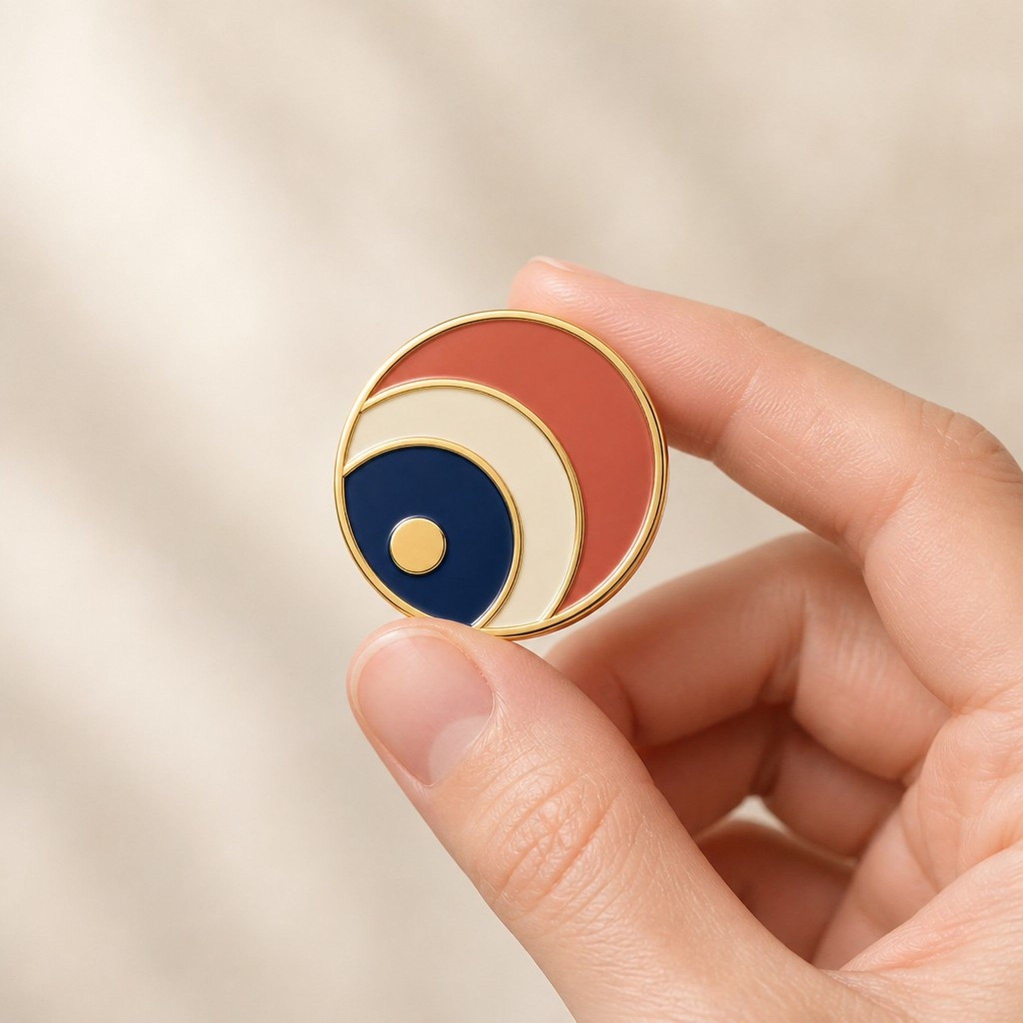 Custom NFC Metal Enamel Pin - Tap-to-Connect Smart Badge
